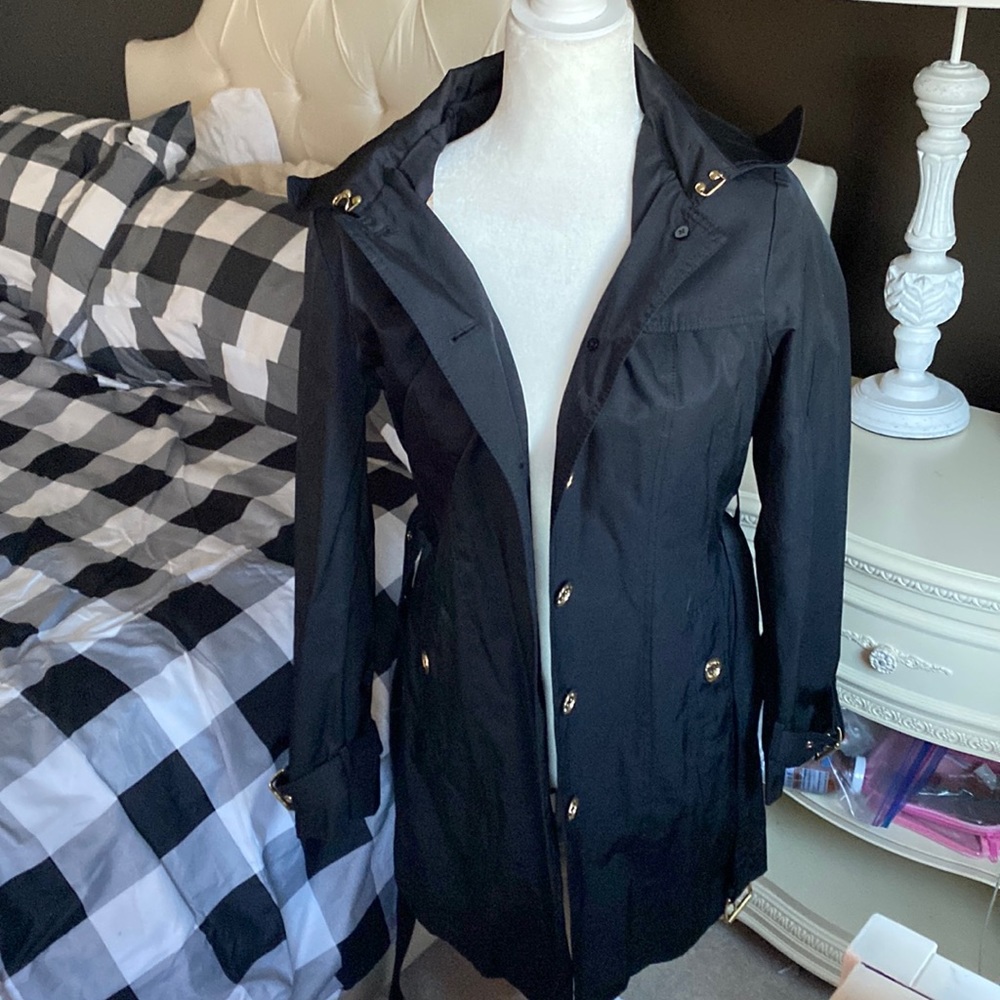 Michael Kors Gold Button Trench coat NWOT